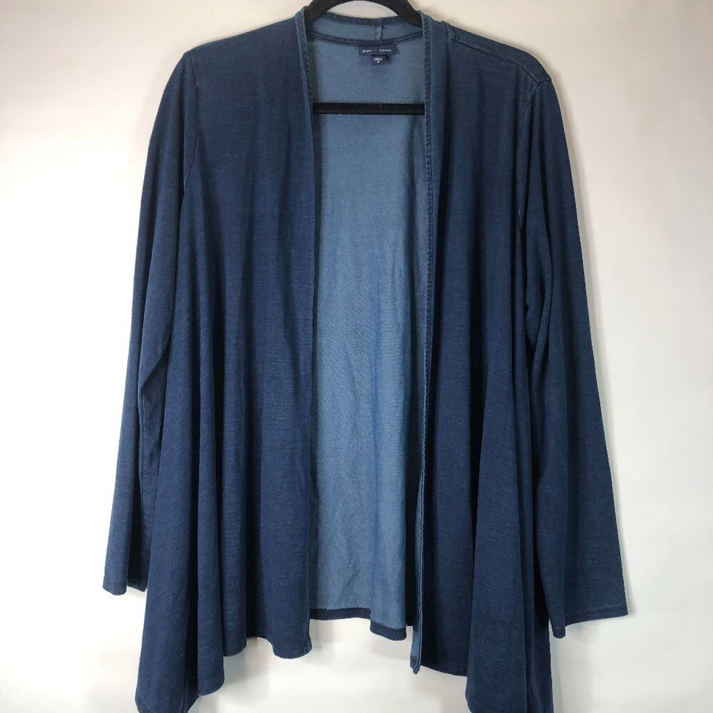 Purejill Indigo Cardigan M